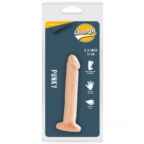 11,5/2 cm Champs Punky małe i wąskie dildo z przyssawką W