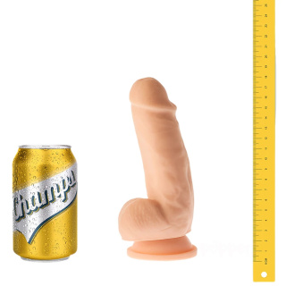 11/4,5 cm Champs Stocky dildo z jądrami i przyssawką