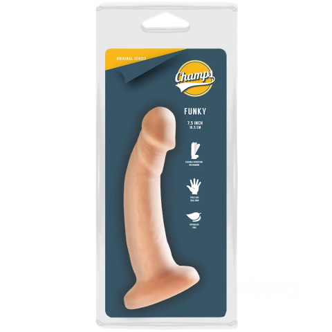 16/3,5 cm Champs Funky dildo z przyssawką