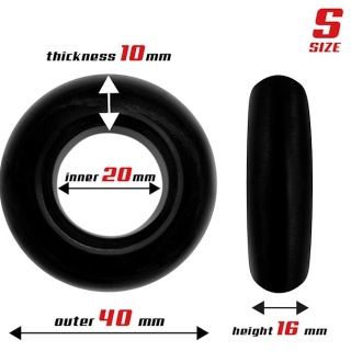 20-30 mm Beast Rings Round Set Cock Rings trójpak ringów erekcyjnych z gumy termoplastycznej W