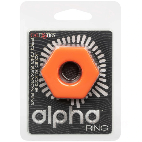 21 mm Alpha Ring Liquid Silicone Prolong Sexagon Ring jaskrawy pierścień erekcyjny