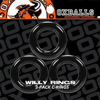 24 mm Oxballs Willy Rings trójpak gumowych pierścieni erekcyjnych