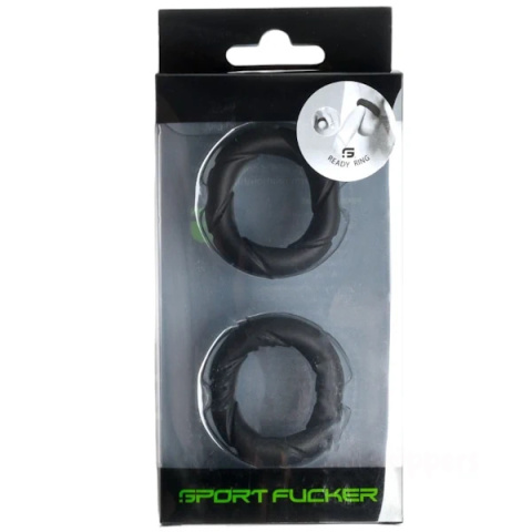 27 mm Sport Fucker Ready Ring Black dwupak czarnych pierścieni erekcyjnych