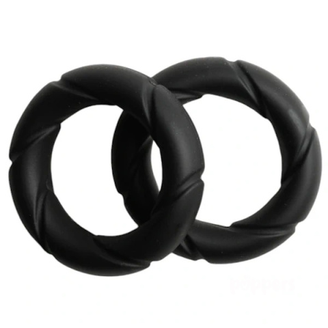 27 mm Sport Fucker Ready Ring Black dwupak czarnych pierścieni erekcyjnych