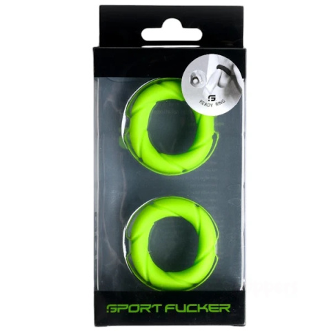 27 mm Sport Fucker Ready Ring Green dwupak jaskrawych pierścieni erekcyjnych