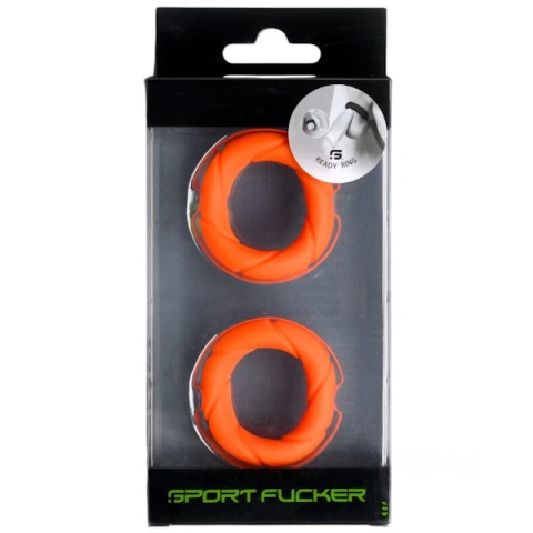 27 mm Sport Fucker Ready Ring Orange dwupak jaskrawych pierścieni erekcyjnych