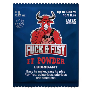 F&F FF Powder skoncentrowany lubrykant w proszku do fistingu 6g = 0,5 litra