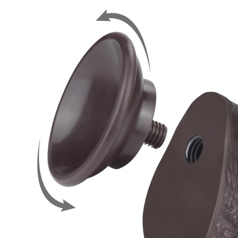 7.5'' Sliding Skin Dual Layer Dong Black