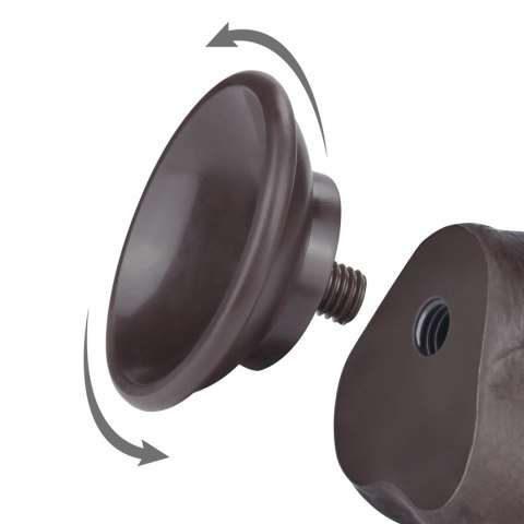 7.5'' Sliding Skin Dual Layer Dong Black