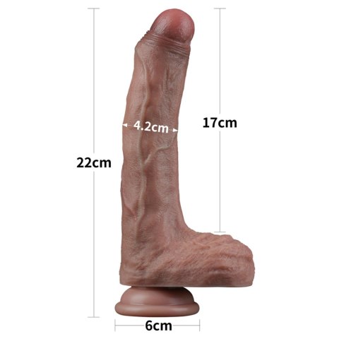 8.5'' Dual Layered Silicone Cock