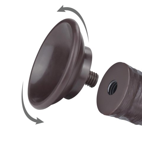 8'' Sliding Skin Dual Layer Dong Black