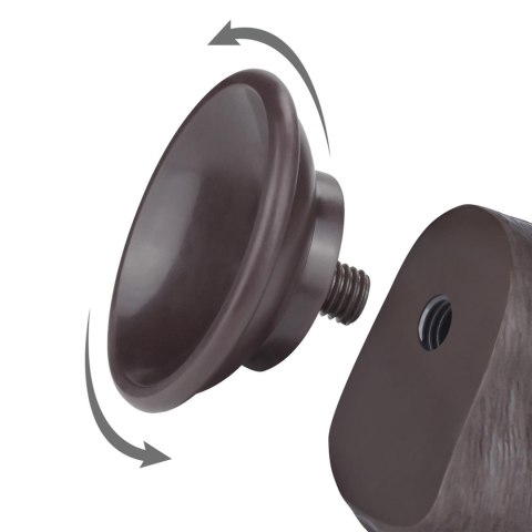 8'' Sliding Skin Dual Layer Dong Black