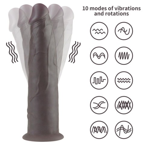 9.0'' Dual Layered Platinum Silicone Rotator