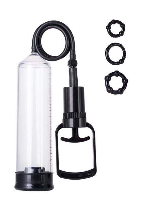 A-TOYS, Penis Pump, PVC, Black, 23.5 cm
