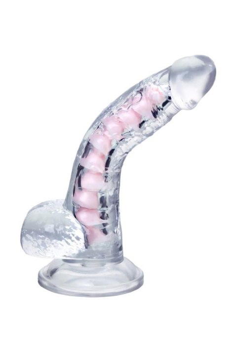 Flexible dildo A-Toys Paret, transparent, 18 cm