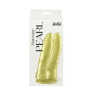 Double pearlescent dildo Baroque Pearl