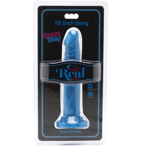 Niebieskie dildo z przyssawką Get Real Happy Dicks