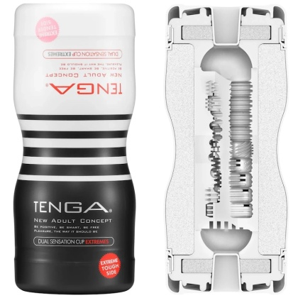 Tenga Dual Sensation Cup Extremes dwustronny masturbator dla faceta