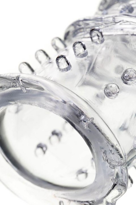 A-TOYS, Penis Sleeve, TPR, Transparent, 15.5 cm