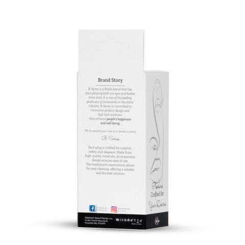 Plug-Jewellery Silver PLUG- Clear S