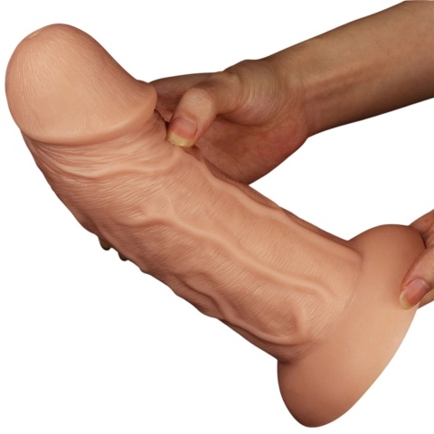 Grube wygięte dildo z przyssawką