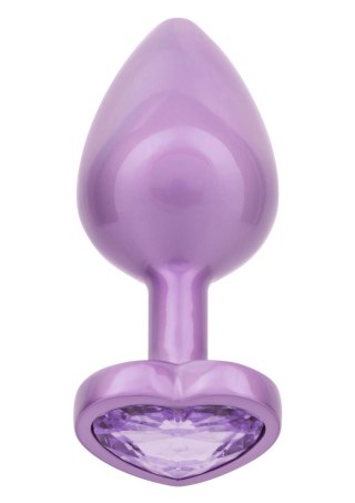 Diamond Heart Plug Large Purple