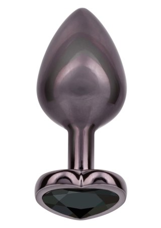 Diamond Heart Plug Large Black