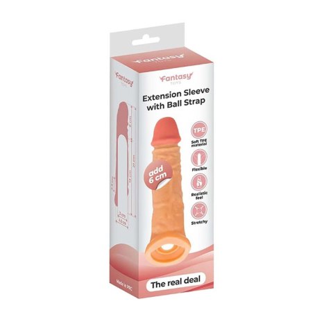 Extension sleeve with a ball strap - 21cm