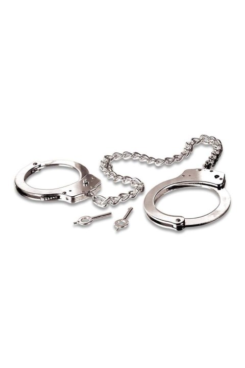 FETISH FANTASY SERIES METAL LEG CUFFS SILVER