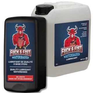 F&F Waterbased Lubricant wodny żel intymny 5 litrów + DOZOWNIK na ścianę