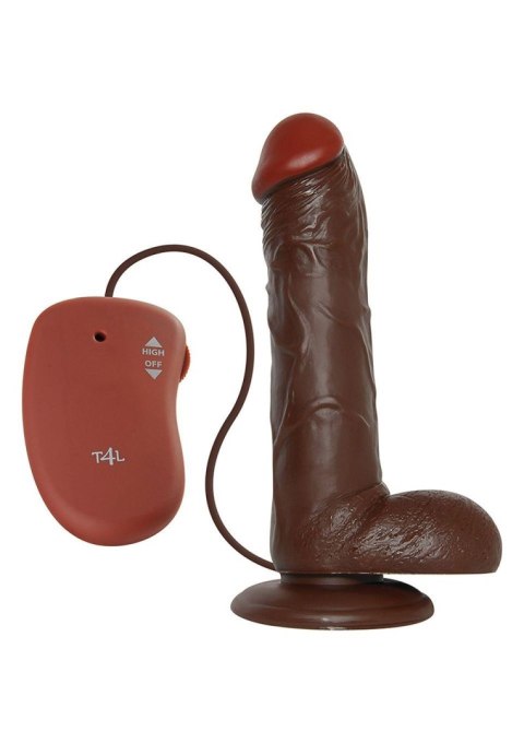 Wibrator-REALISTIC VIBRATOR REAL RAPTURE BROWN 10"