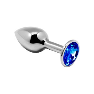Mini Metal Butt Plug M blue