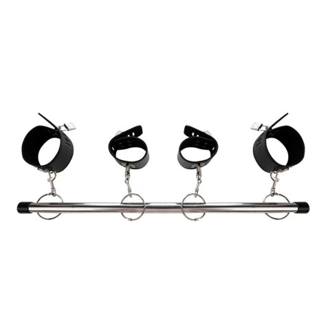 Spreader bar with wrist and ankle cuffs