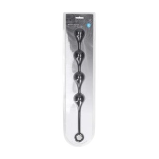 Waterdrop Silicone Anal Balls - L - 40mm - Black