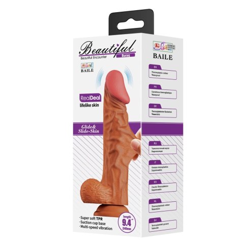 Baile Beautiful Encounter RealDeal Vibrating Dildo 9.4"
