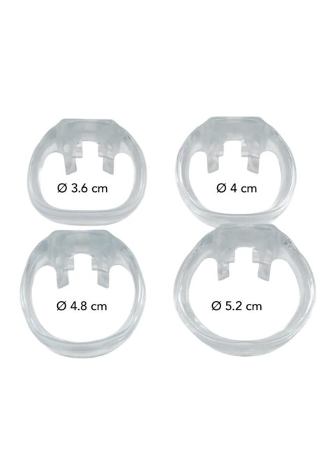 Clear Control Cock Cage Long