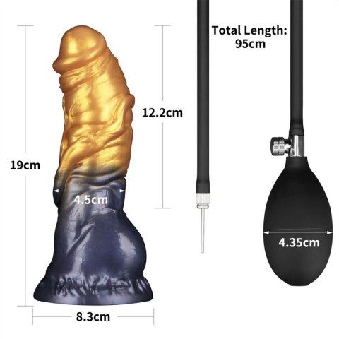 7.5'' Dual Density Silicone Inflatable Dildo