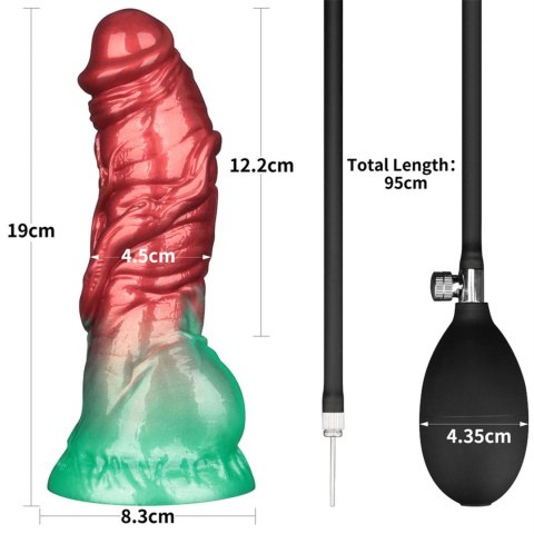 7.5'' Dual Density Silicone Inflatable Dildo
