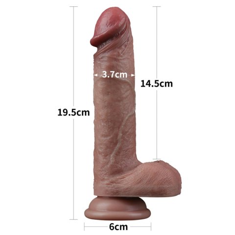7.5'' Dual Layered Silicone Cock