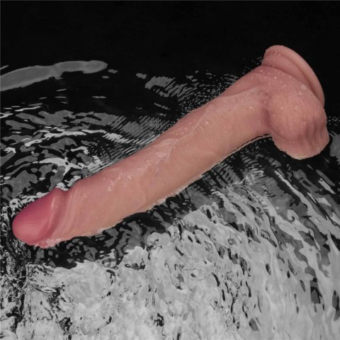 10" Vibrating Sliding Skin Pro II Dual Layer Silicone Dong
