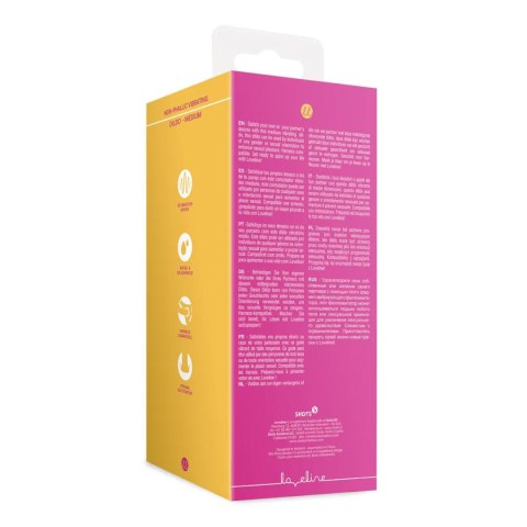 Non-Phallic Vibrating Dildo - Medium - Powerful Pink