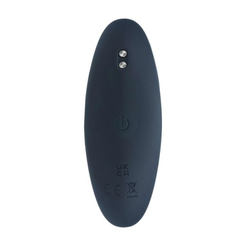 Vibrating Silicone Prostate Stimulator Anal Plug - M - Black