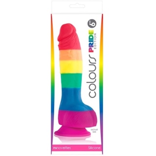 15/4 cm Tęczowe dildo NS Novelties Colours Pride Edition W