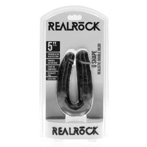 U Shaped Double Dildo 12,7 cm - Black