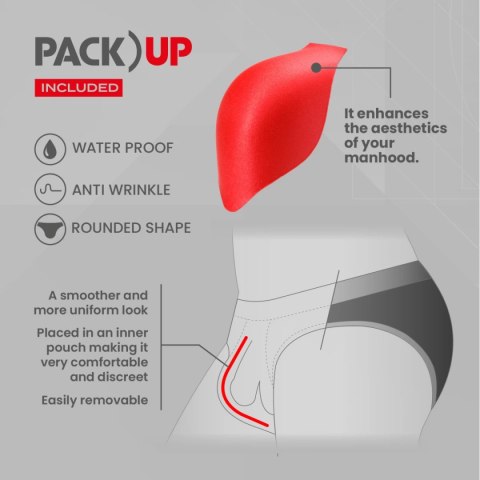 Addicted Kąpielówki męskie Stars z wkładką PACK UP W