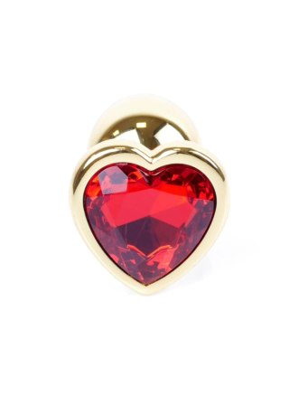 MyLove Toys - Jewellery Gold Heart PLUG- Red