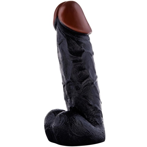 Czarne realistyczne dildo Prince of Namibia ToyJoy z przyssawką i jądrami