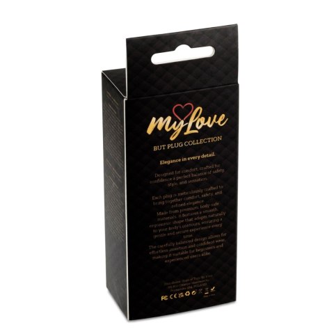 MyLove Toys - Jewellery Silver BUTT PLUG- Light Blue