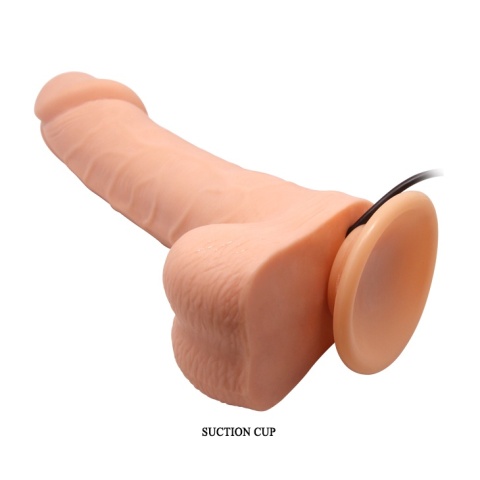 Dildo wibrator obrotowy Baile Ken z przyssawką i pilotem przewodowym
