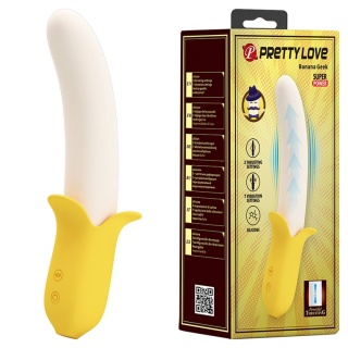 Pretty Love Banana Geek wibrator z funkcją pchania